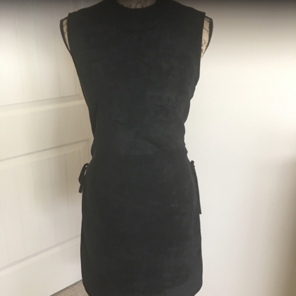 Miss Me Suede Dress Modern Fit w/ Side Ties
